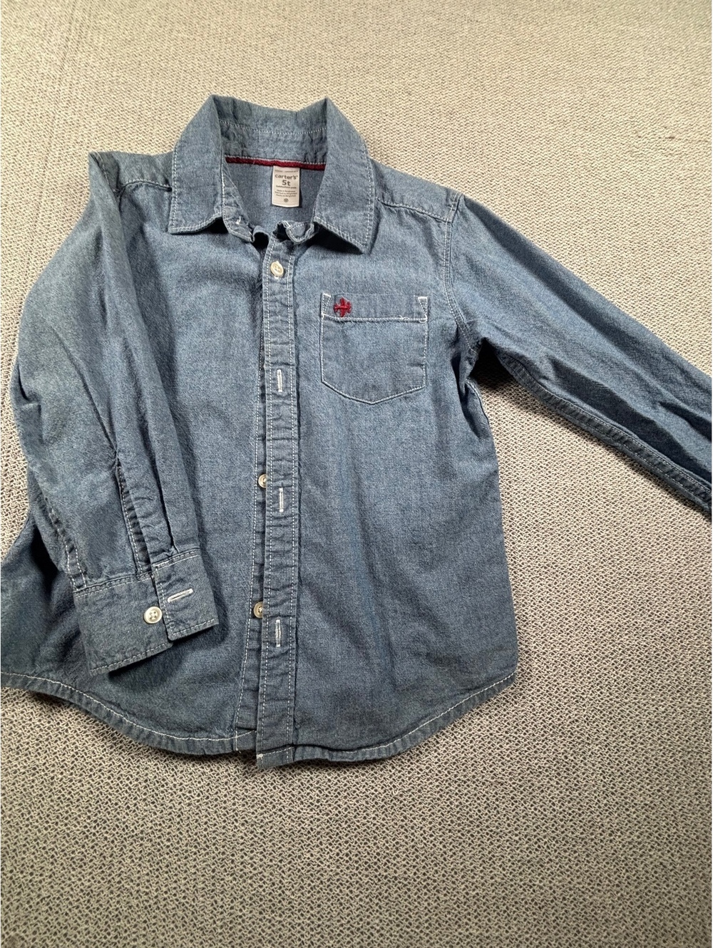Carter's Toddler Denim Button-Up Shirt 5T